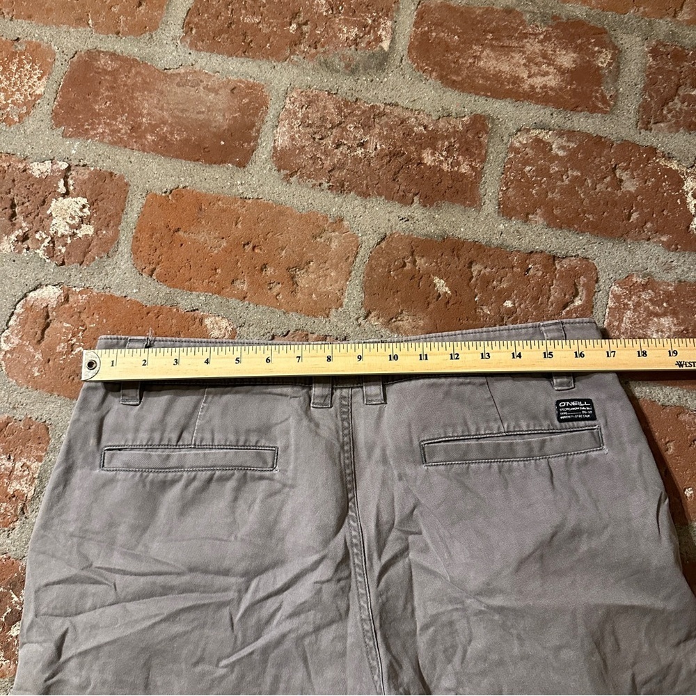 O'Neill Men's Tan Standard Fit Size 32 Flat Front Shorts Pockets - Picture 16 of 16